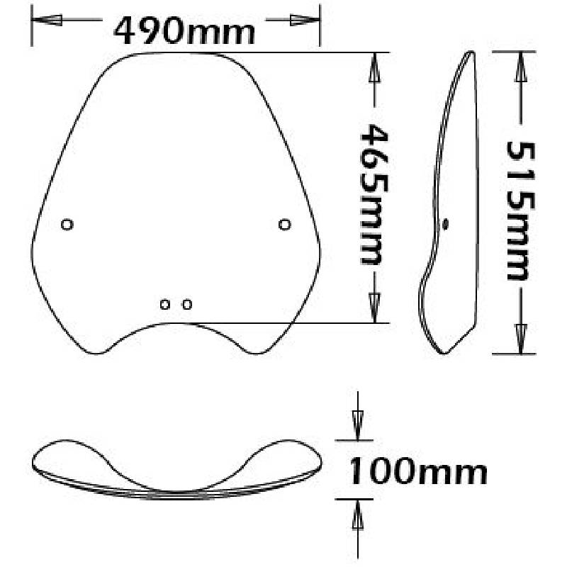 Parabrisas angulo variable medio BMW r 850-1150 r 03-07